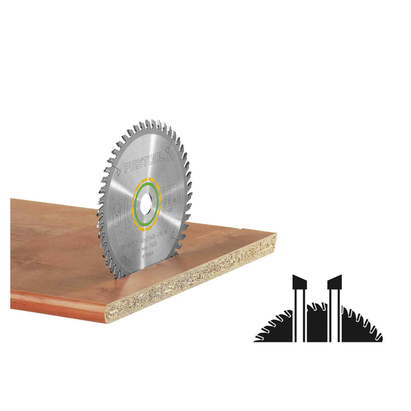 FESTOOL körfűrészlap 160x2,2x20 HW48 TS55-höz tömör, laminált
