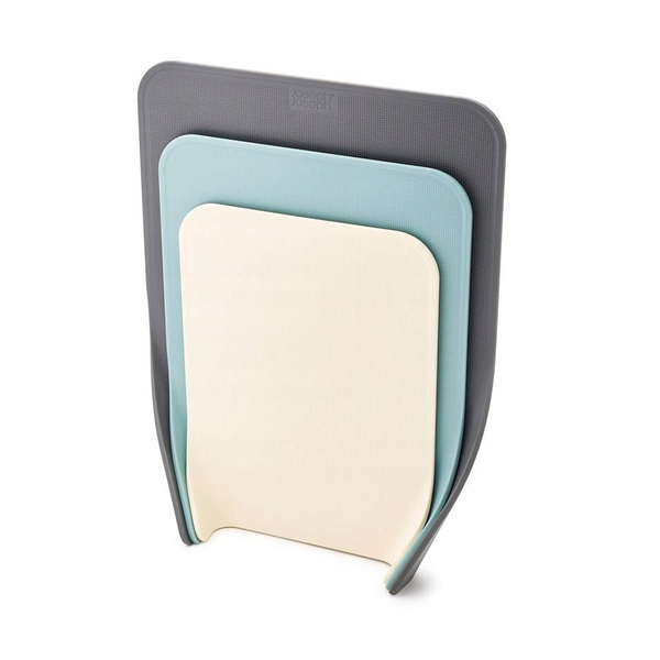 Juego De 3 Tablas De Cortar Grises Nest™ Chop, Apilables, Antideslizantes, Apta Para Lavavajillas, Prevención De Contaminación Cruzada, Material Resistente