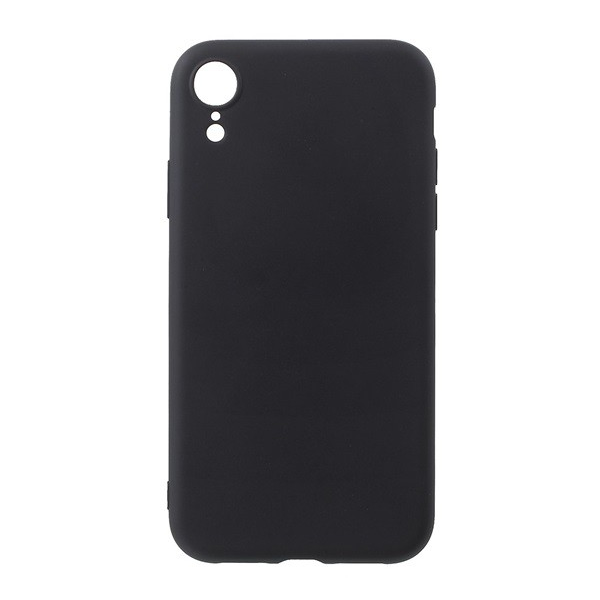 Szilikon telefonvédő (matt) FEKETE [Apple iPhone XR 6.1] (5996457803293)