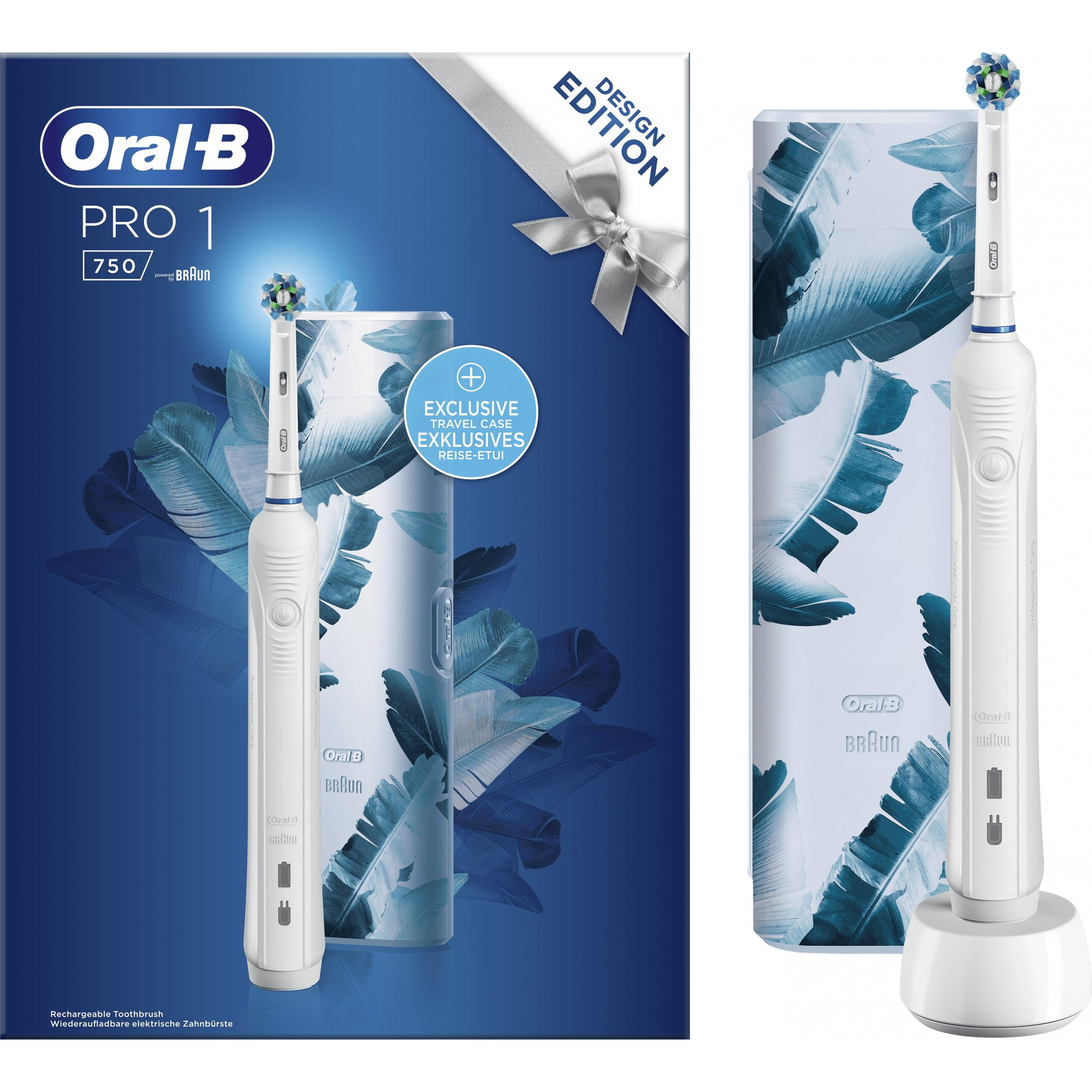 Oral-B Pro 1 750 White Elektromos Fogkefe + Utazótok (Pro 1 750 White)