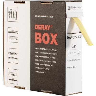 DSG Canusa 8610190102 Zsugorcső ragasztó nélkül Sárga 19 mm Zsugorodási arány:2:1 4 m (8610190102)