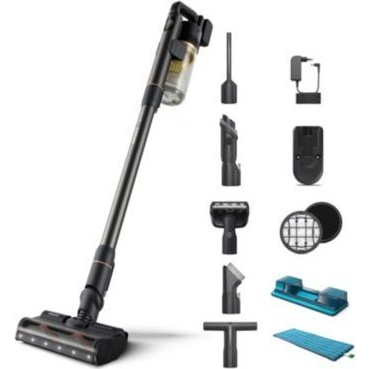 Philips 7000 series XC7057 Tyčový vysávač Batérie Suché a mokré Cyklónový Bezvreckové 0,6 L Čierna, Zlato