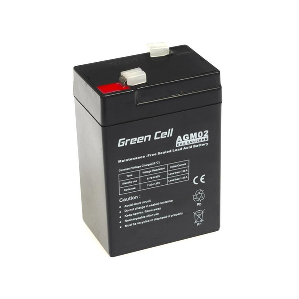 Green Cell 6V 4.5Ah AGM Zselés akkumulátor