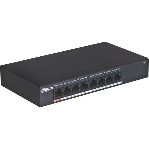 Dahua Technology PFS3008-8GT-96 switch di rete Non gestito L2 Gigabit Ethernet (10/100/1000) Supporto Power over Ethernet (PoE) Nero