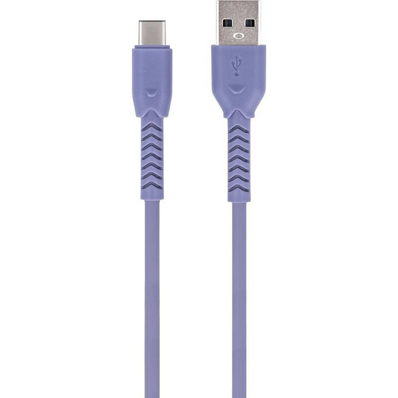 Type-C Gyorstöltő Adatkábel, 3A, 1M, Lila, Maxlife (8_2257945)