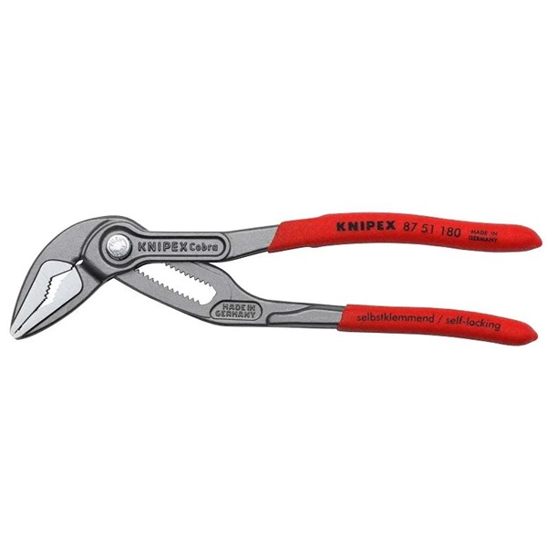 KNIPEX Cső- és vízpumpafogó Cobra®ES, keskeny fejforma, 180mm, 87 51 180 (87 51 180)