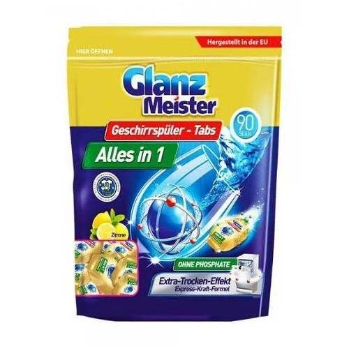 Glanz Meister All in 1 mosogatógép tabletta 90db (4260418932089) (4260418932089)