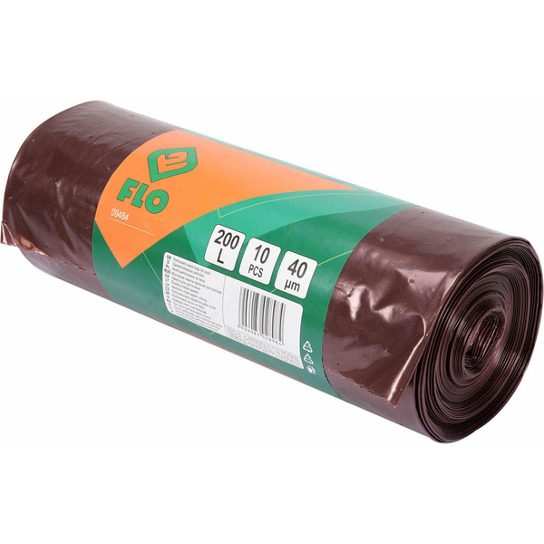 FLO Zöldhulladékgyűjtő Zsák Szellőző 200 Liter 0,04 mm 10 db