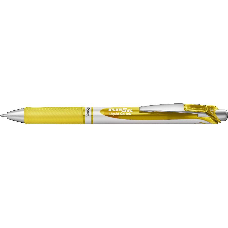 Pentel EnerGel Zselés Rollertoll - 0.7 mm / Sárga (BL77-GX)