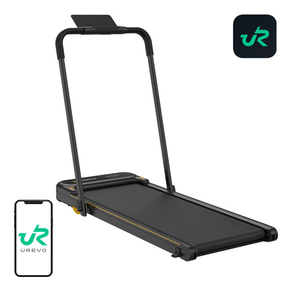 Urevo URTM030 Strol 2E Smart 2 az 1-ben Elektromos futópad 102 x 38 - Fekete