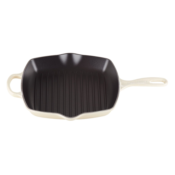 Le Creuset Signature Square Grill Pan 26cm meringue (20183267160422)