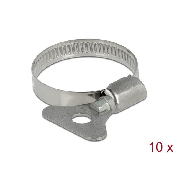 Delock Pillangó tömlő bilincs 25 - 40 mm 10 db. fém