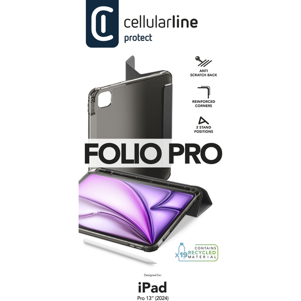 Cellularline 8018080480140 32,8 cm (12.9") Folioblad Zwart