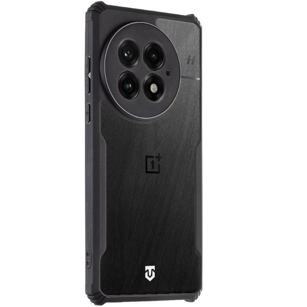 OnePlus 13, Szilikon tok, közepesen ütésálló, légpárnás sarok, Tactical Quantum Stealth, átlátszó/fekete