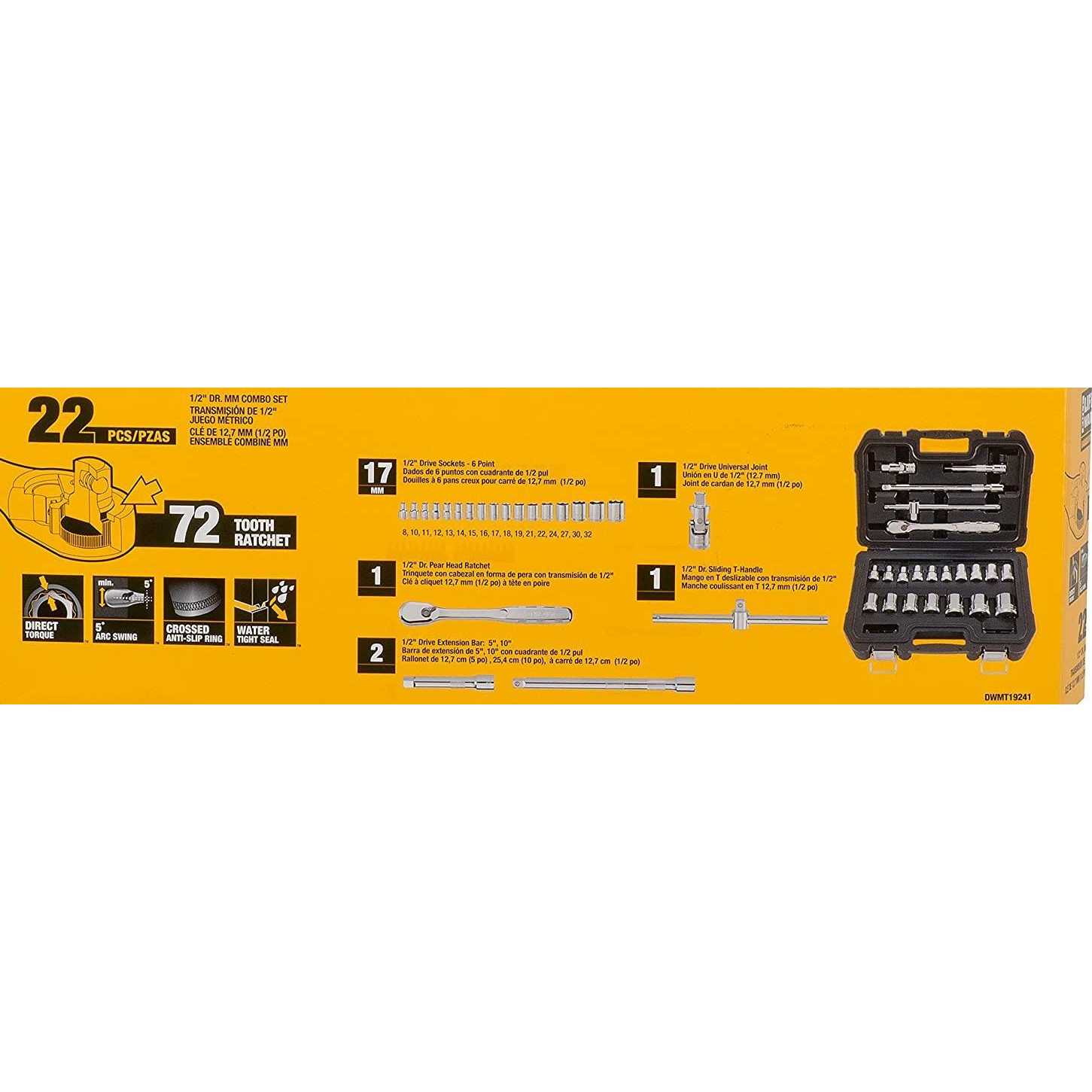 Dewalt Dugókulcs Készlet 22 Részes (DWMT19241-1)