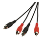 Аудио-видео кабел Roline, 2 RCA (чинч) - 2 RCA (чинч), 10 м