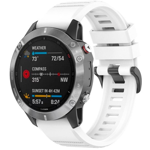 FIXED Silicone Strap Garmin QuickFit 22mm - fehér