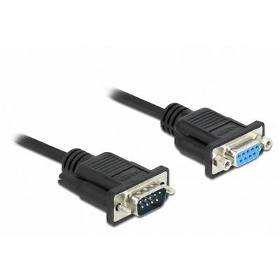 Delock Serial RS-232 DB9 -> Serial RS-232 DB9 M/F adatkábel 2m fekete