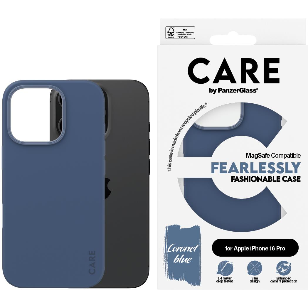 PanzerGlass CARE tok Apple iPhone 16 Pro MagSafe Fearlessly kék (1382)