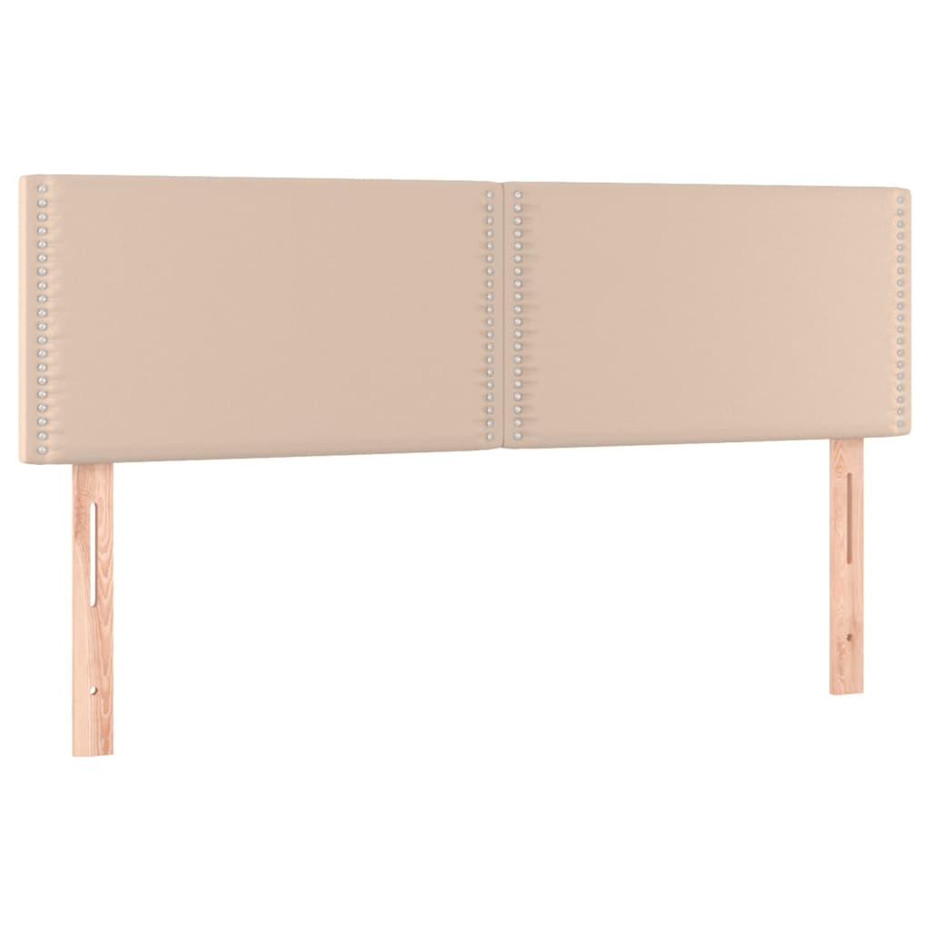 2 db cappuccino színű műbőr fejtámla 72 x 5 x 78/88 cm (345937)