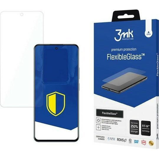 Стъклен филм 3mk Flexible Glass, съвместим с Realme 12 Plus, прозрачен