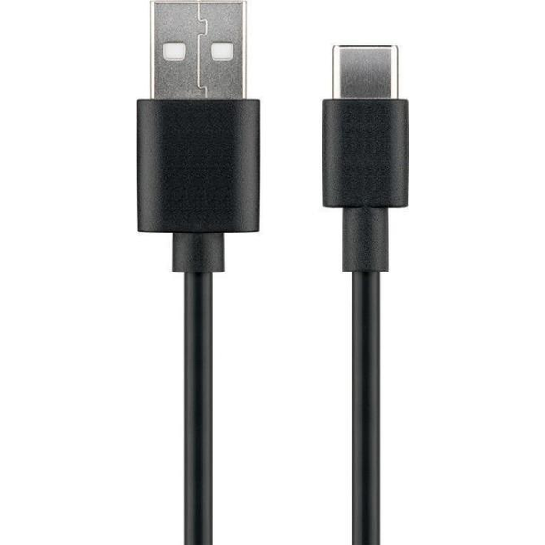 MicroConnect Kabel USB C-A 2.0, 0,5m, črn 480Mbps