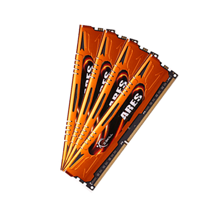 G.Skill Ares 32GB DDR3 1600MHz CL10 Quad Channel narancssárga