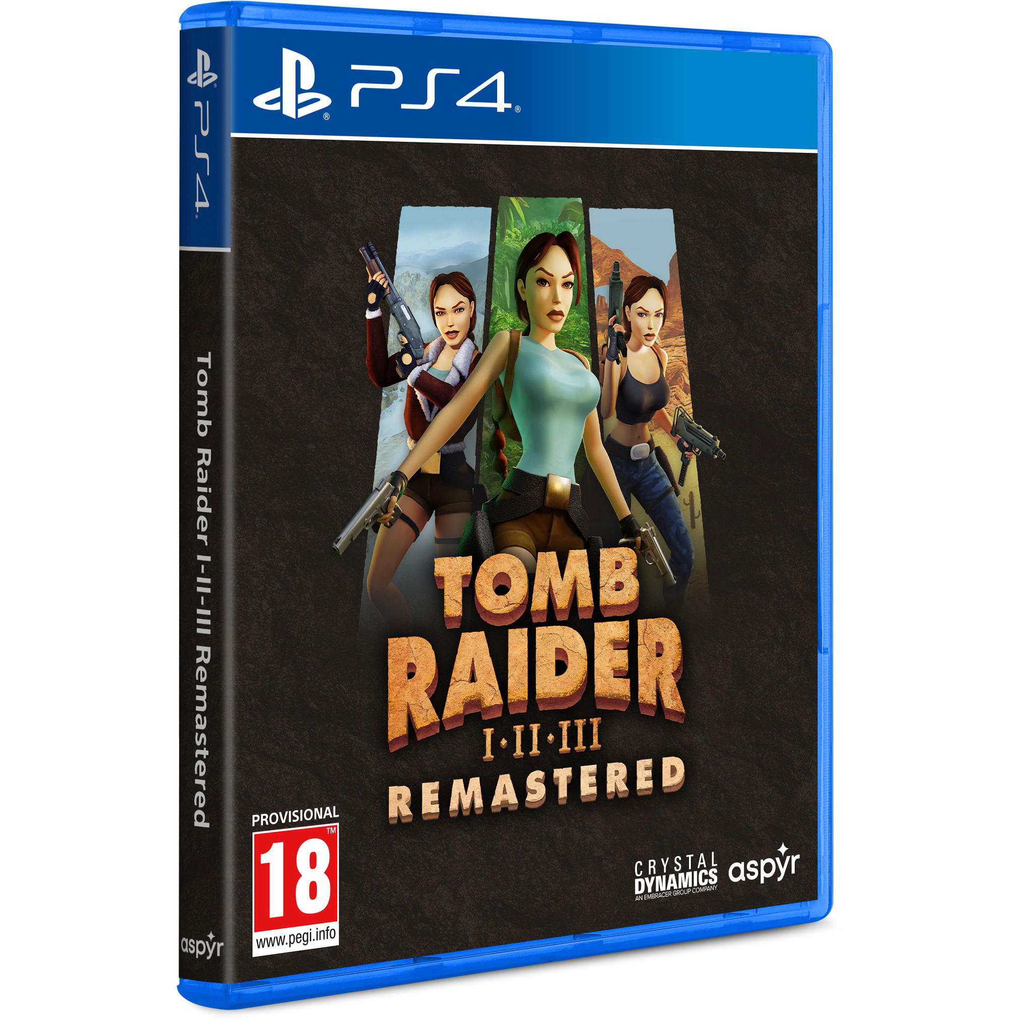 Tomb Raider I-III Remastered Starring Lara Croft - PS4 (PC - Dobozos játék)