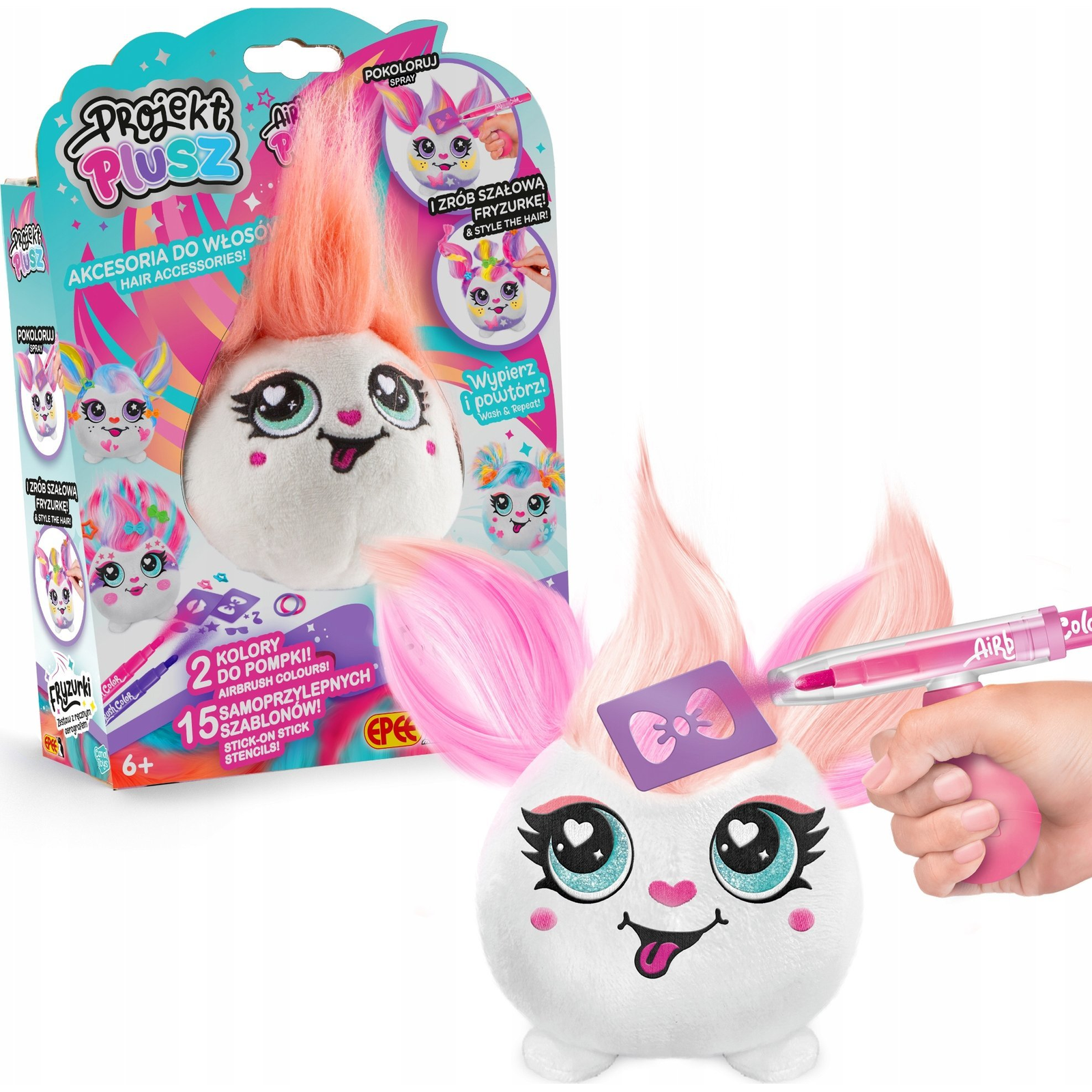 Kabala Plüss Haj Design - Kézi Airbrush Csillogással Készletezve (EP60317/03197)