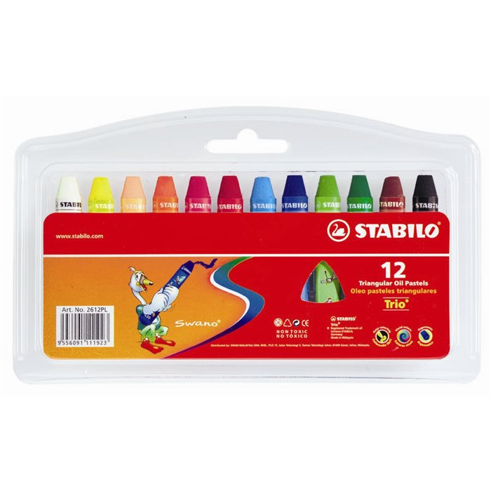 Stabilo 2612PL Olajpasztell kréta készlet 12 szín (2612PL)