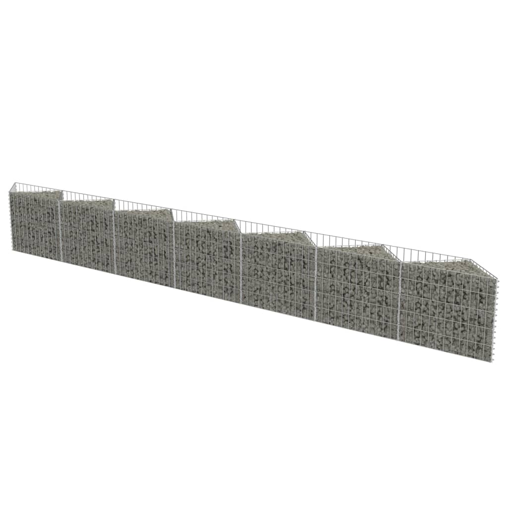 horganyzott acél gabion fal 450 x 30 x 50 cm (143572)