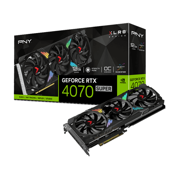 PNY GeForce RTX 4070 Super 12GB GDDR6X XLR8 Gaming VERTO EPIC-X RGB Videókártya
