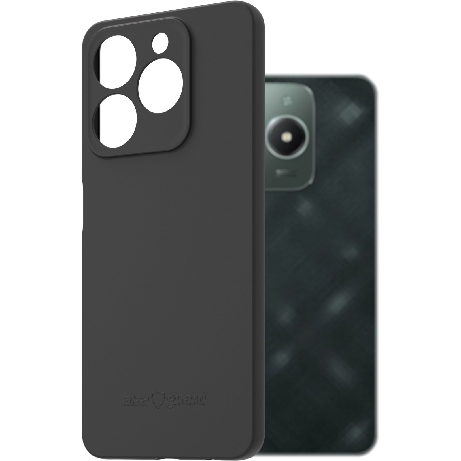 AlzaGuard Matte Case Realme C61 4G fekete TPU tok (AGD-PCT434B)