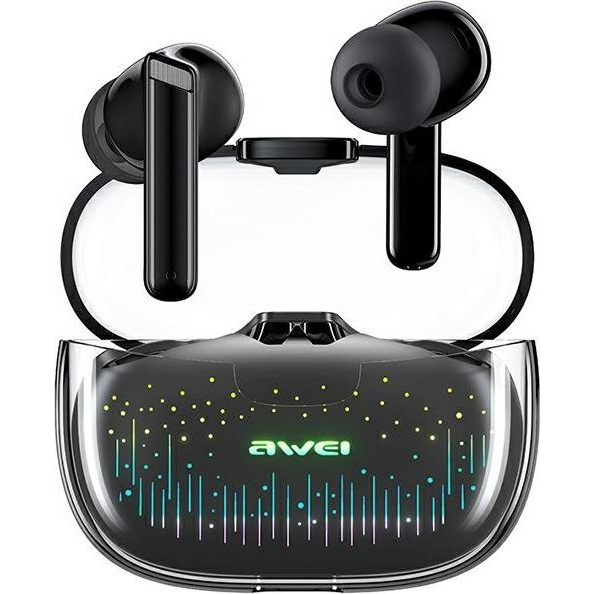 Sluchátka AWEI Bluetooth 5.3 T52 Pro2 TWS + dokovací stanice černá