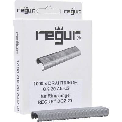 Regur OK 20 huzalgyűrű alumínium-cink 1000 db Regur 60715 Méret (H x Sz x Ma) 10 x 90 x 23 mm (60715)