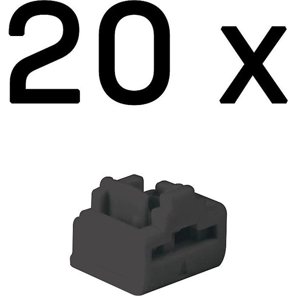 Lindy 47892 poortblokker RJ-45 Zwart Acrylonitrielbutadieenstyreen (ABS) 20 stuk(s)