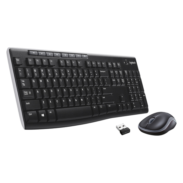 LOGITECH MK270 Wireless Combo Spanyol fekete