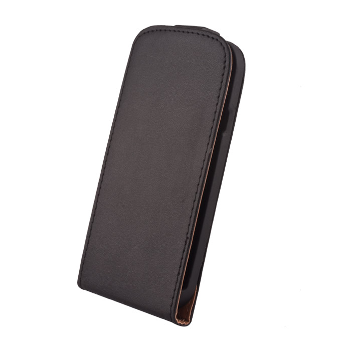 Leather case Elegance (Xperia Z1 mini) Fekete (FE277268)