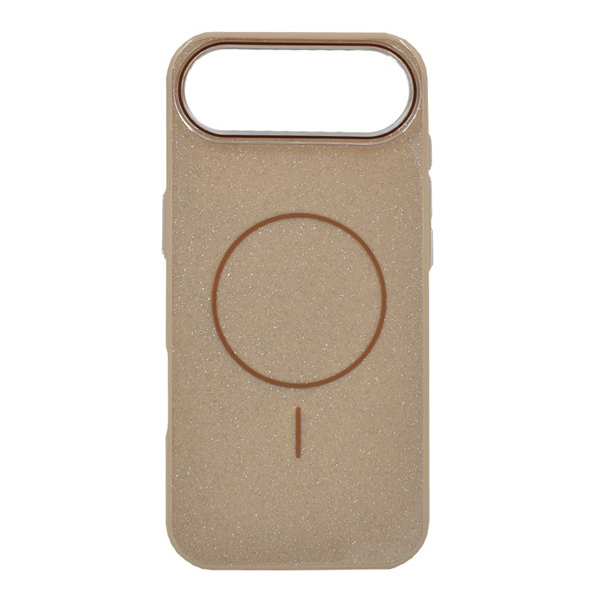 Szilikon telefonvédő (műanyag hátlap, kameravédő, MagSafe, csillogó) BARNA Apple iPhone Air "Gigapack csomagolás" (GP-173588)