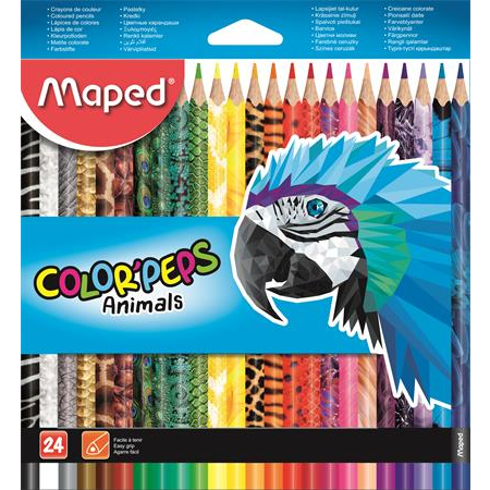 Pastelky Colorpeps Zvířátka Trojhranné 24ks Maped
