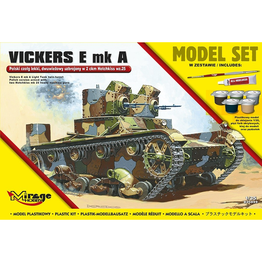 Mirage Hobby Polish Light Two-Turret Tank műanyag modell (1:35) (835099)