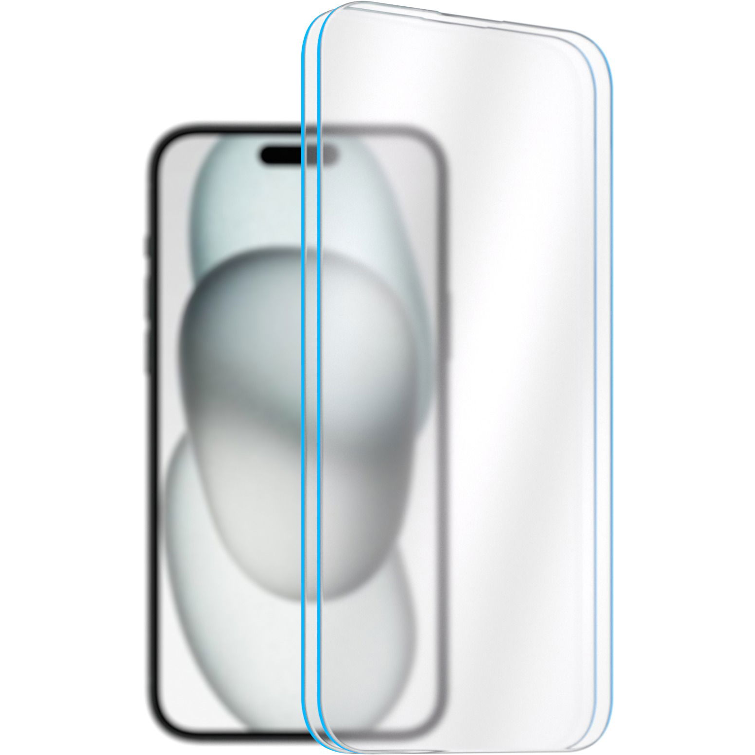 AlzaGuard Case Friendly Glass iPhone 15 2.5D üvegfólia - 2db (AGD-TGF0200P2)