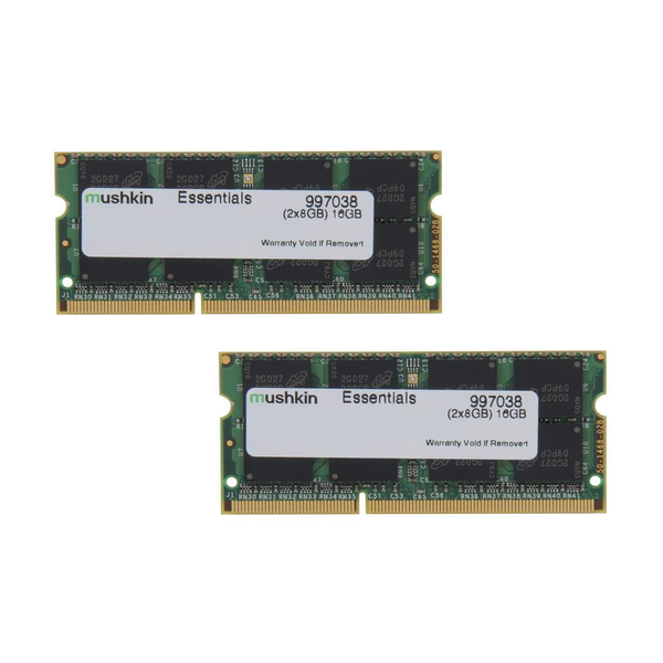 Mushkin 16GB /1600 Essentials DDR3 Notebook RAM KIT (2x8GB)