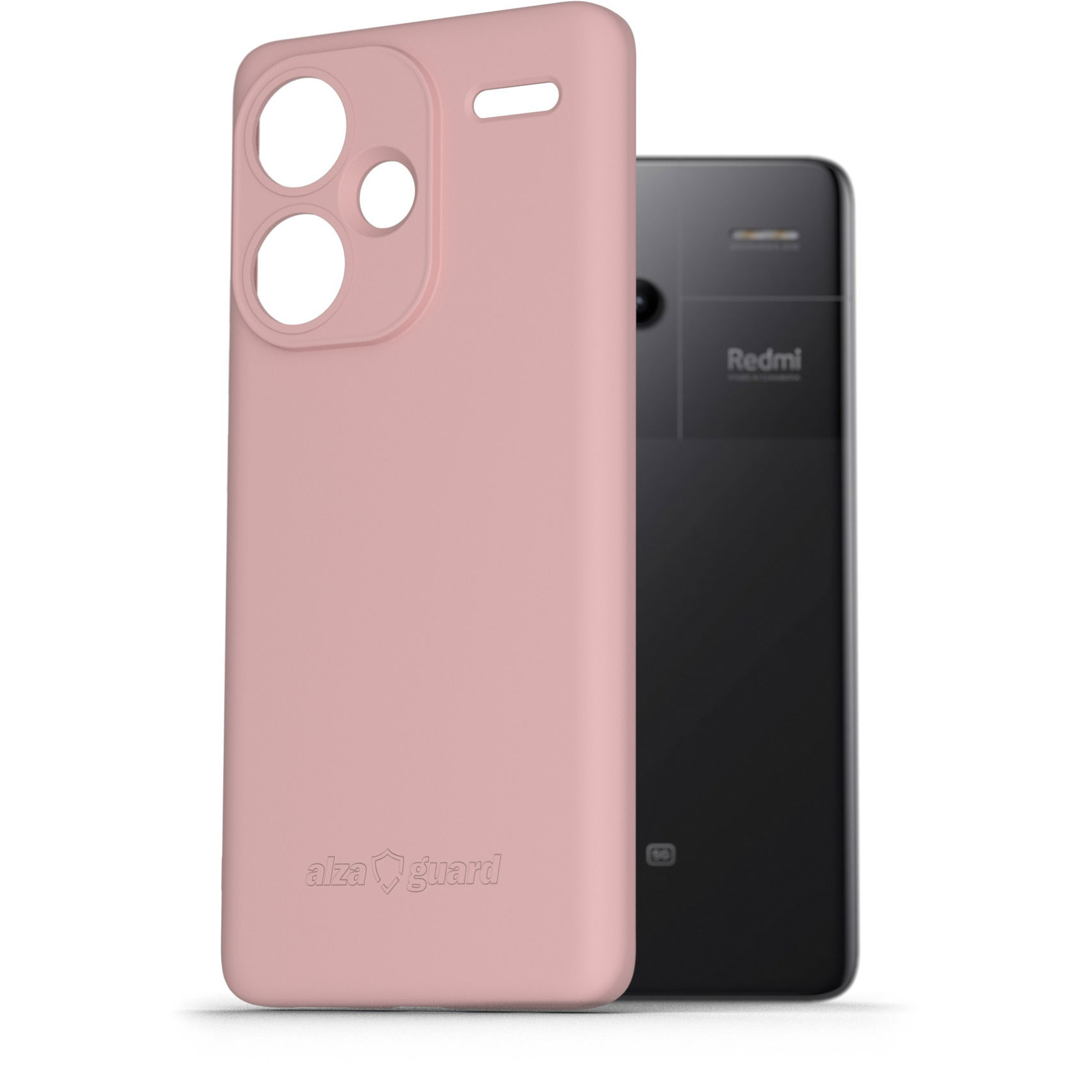 AlzaGuard Matte Xiaomi Redmi Note 13 Pro+ rózsaszín TPU tok (AGD-PCT387P)