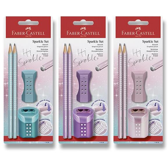 FABER-CASTELL Sparkle B, háromszögletű - 2 db