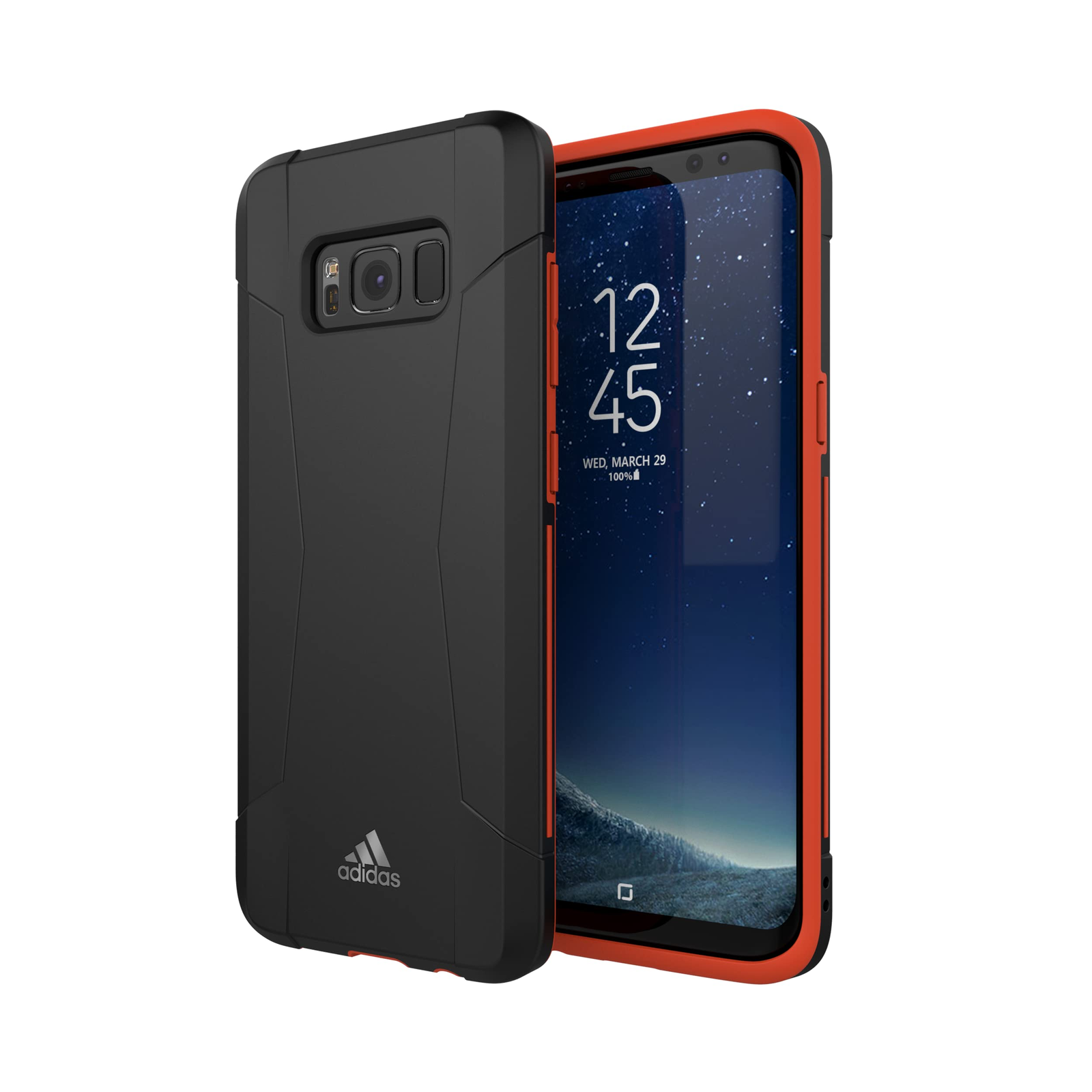 Adidas SP Solo Case Samsung S8 Tok - Fekete/Piros (29655)