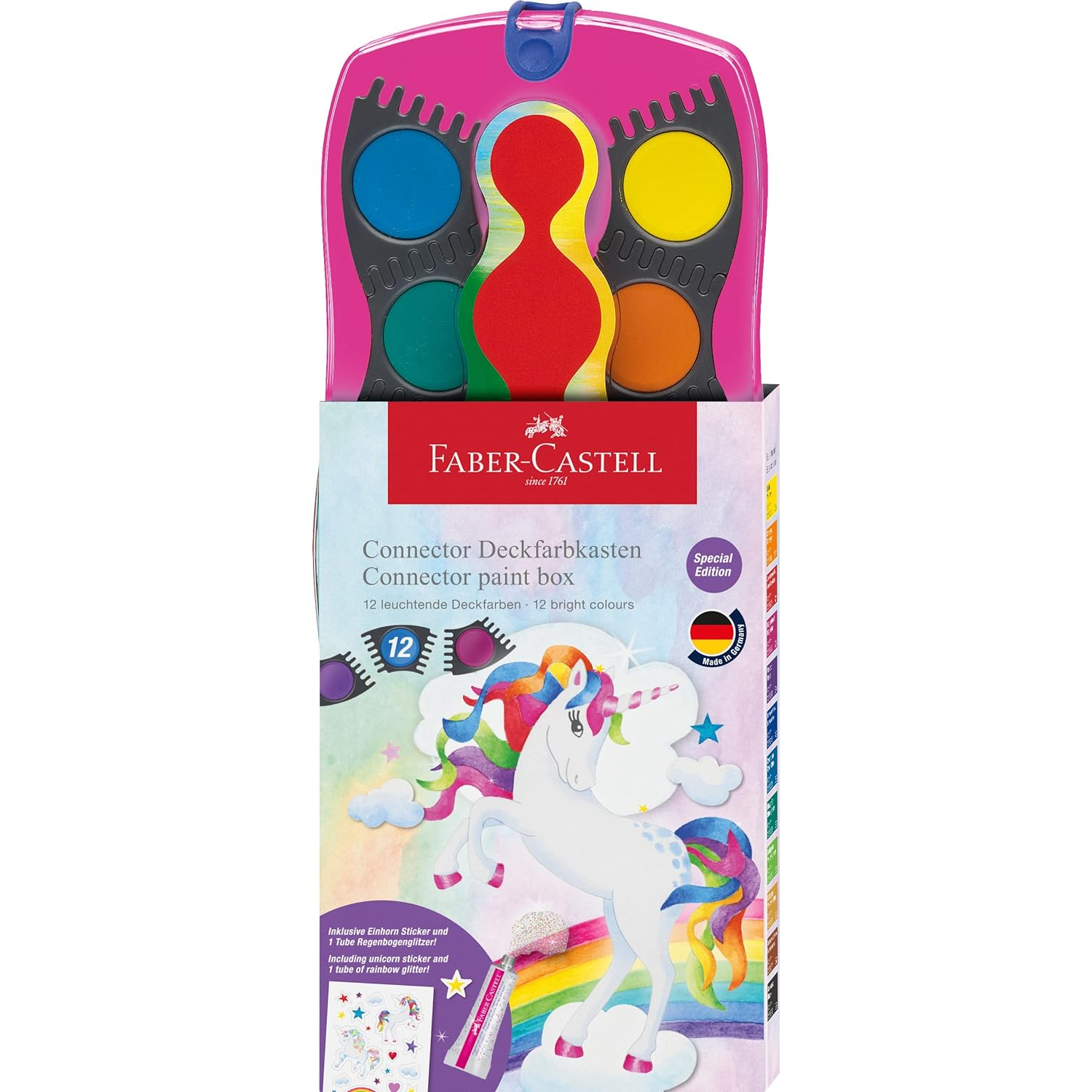 Faber-Castell Connector Vízfesték Unikornis kiadás - 12 színű (125002)
