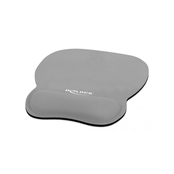 DELOCK ergonomikus egérpad csuklótámasszal szürke 245x206mm