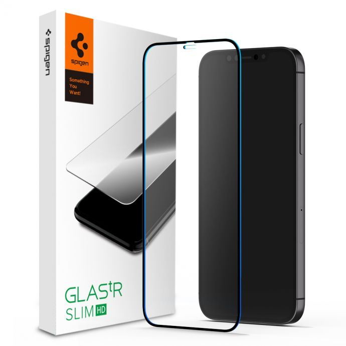 Spigen Full Coverage HD Apple iPhone 12 Mini edzett üveg kijelzővédő (AGL01534) (AGL01534)