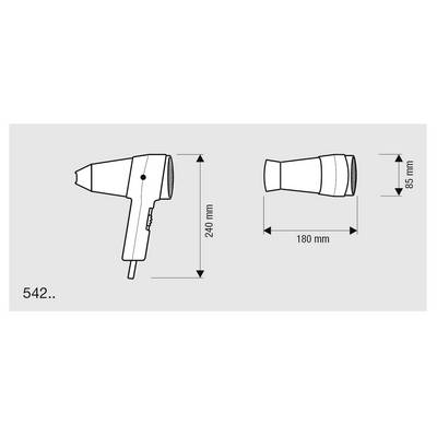 Valera Action 1600 Push Hajszárító 1600W Króm-fekete